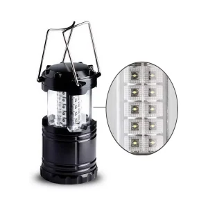 1 LED Camping Lantern Ultra Bright Collapsible COB Light - Battery-Powered, Durable, Water-Resistant, Portable COB Lamp
