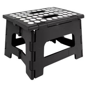 1 Assorted Step Stool Assort: Multicolor Plastic Folding Step Stool for Adults, Foldable, 300 lb Capacity, No Assembly