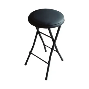 Vinyl Folding Stool Black