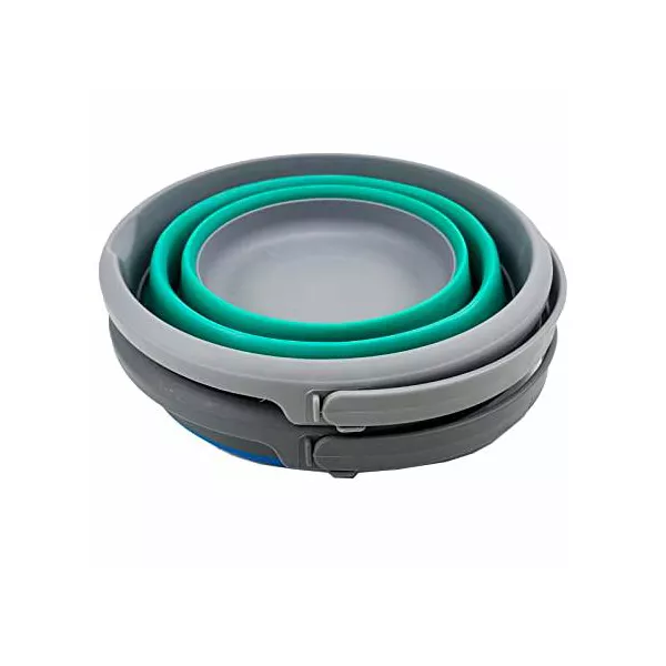 5.5L (1.4 Gallon) Set of 2 Collapsible Plastic Bucket - 图片 3