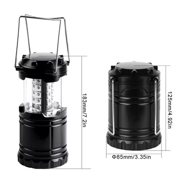 LED Camping Lantern Ultra Bright Collapsible COB Light - Battery-Powered, Durable, Water-Resistant, Portable COB Lamp - 图片 4
