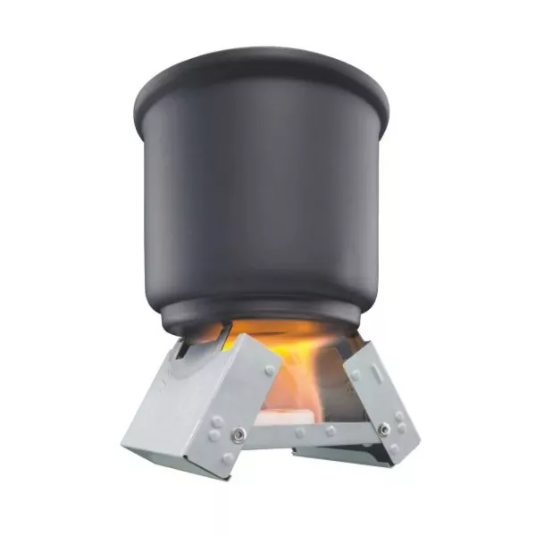 Industrial Revolution Galvanized Steel Foldable Pocket Stove with Fuel for Camping and Emergencies - 图片 4